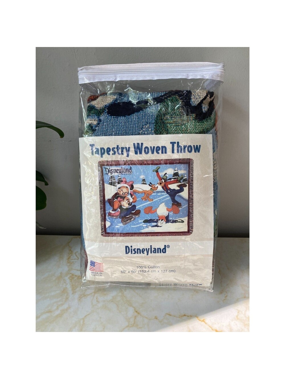 Holiday Disney Christmas Disneyland Resort 57 x 48 Tapestry Throw Mickey Minnie